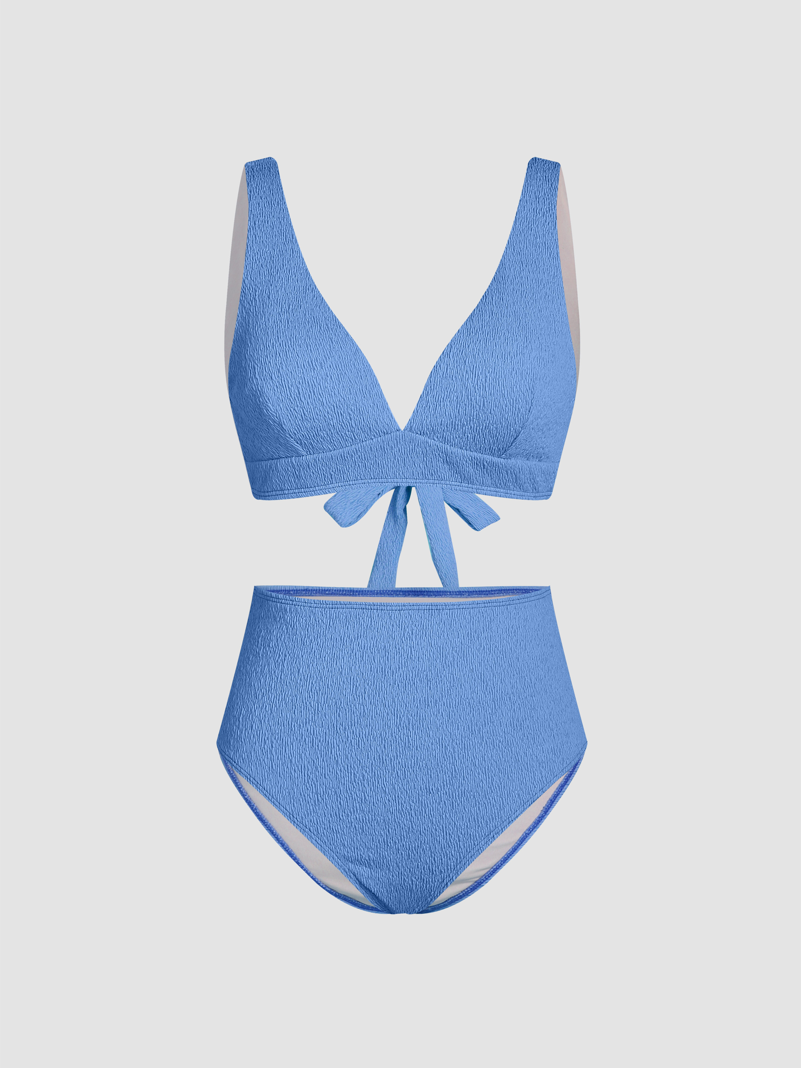 Tie Back Shaping Bikini Swimsuit