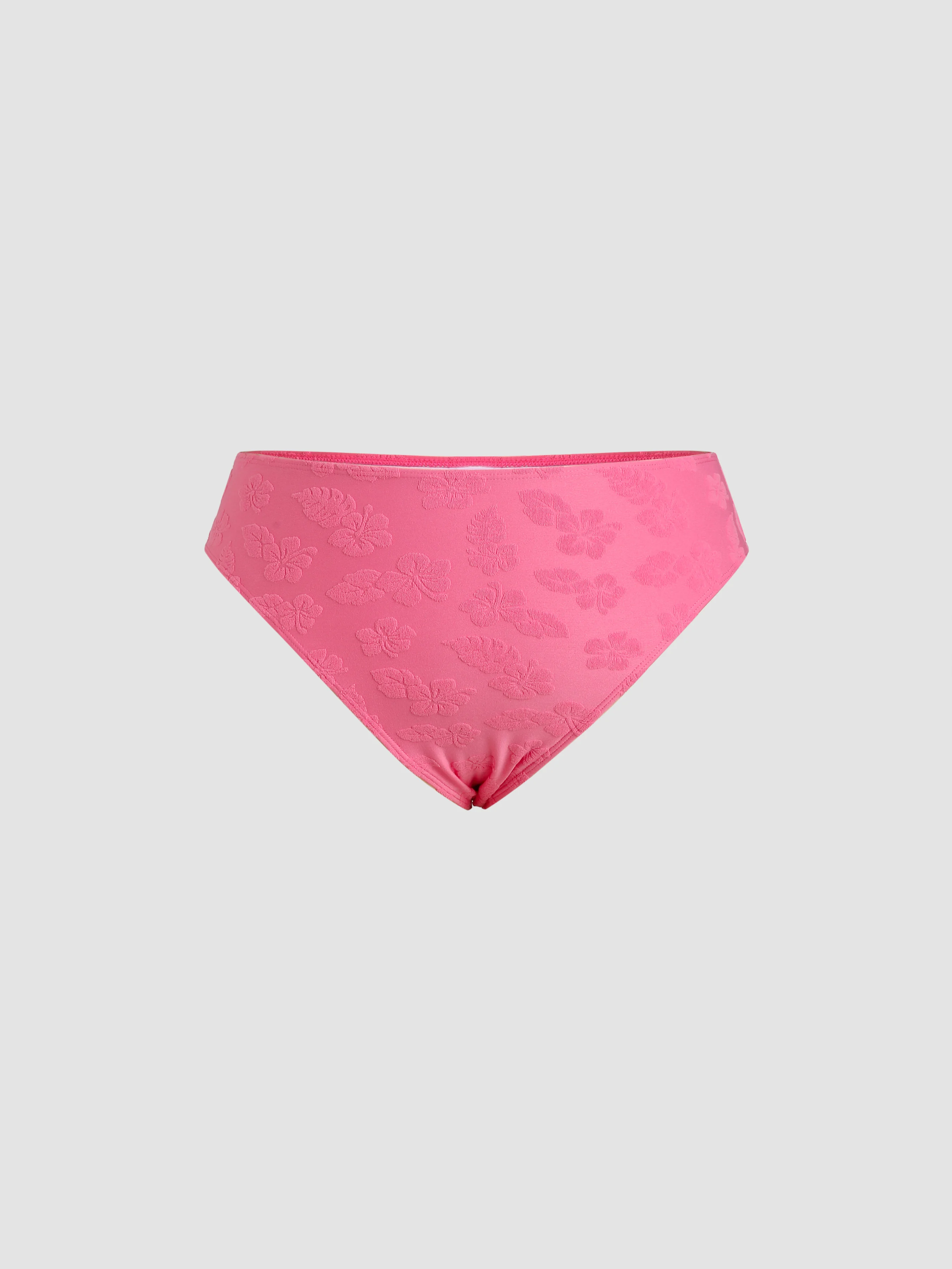 Floral Cheeky Bikini Bottom Curve & Plus