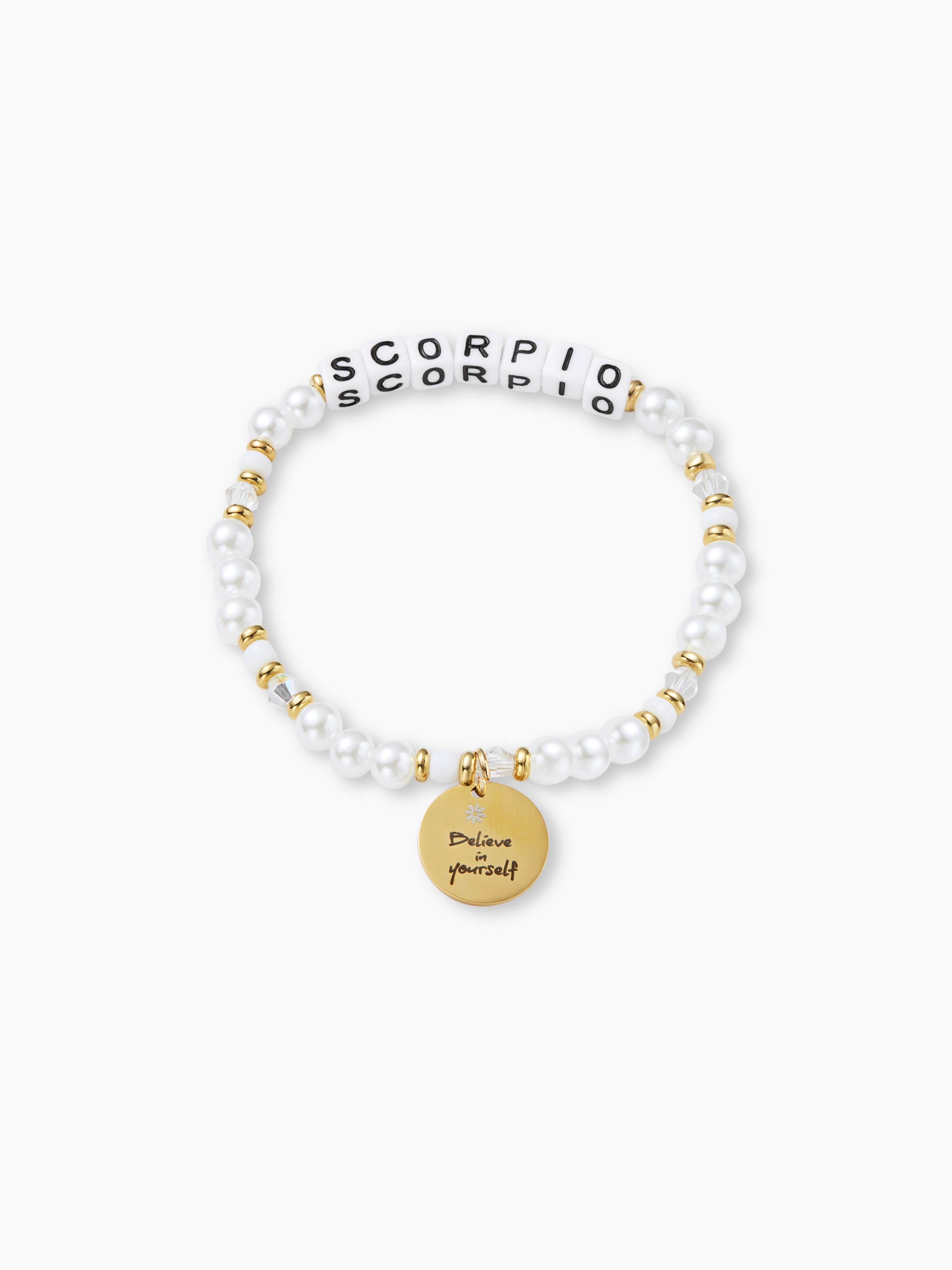 FAUX PEARL CONSTELLATION BEADED BRACELET