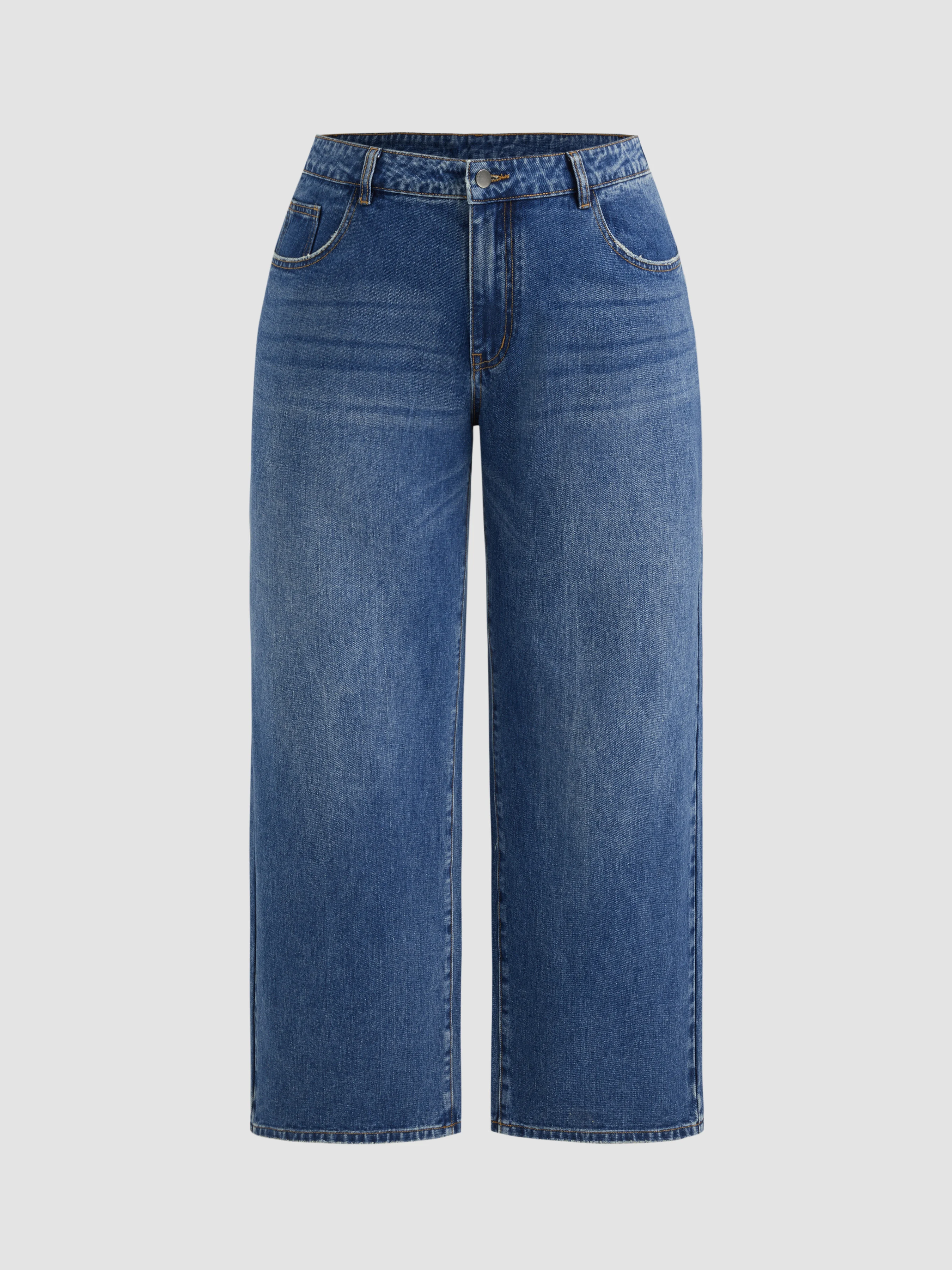 Mid-Rise Straight Leg Curve & Plus