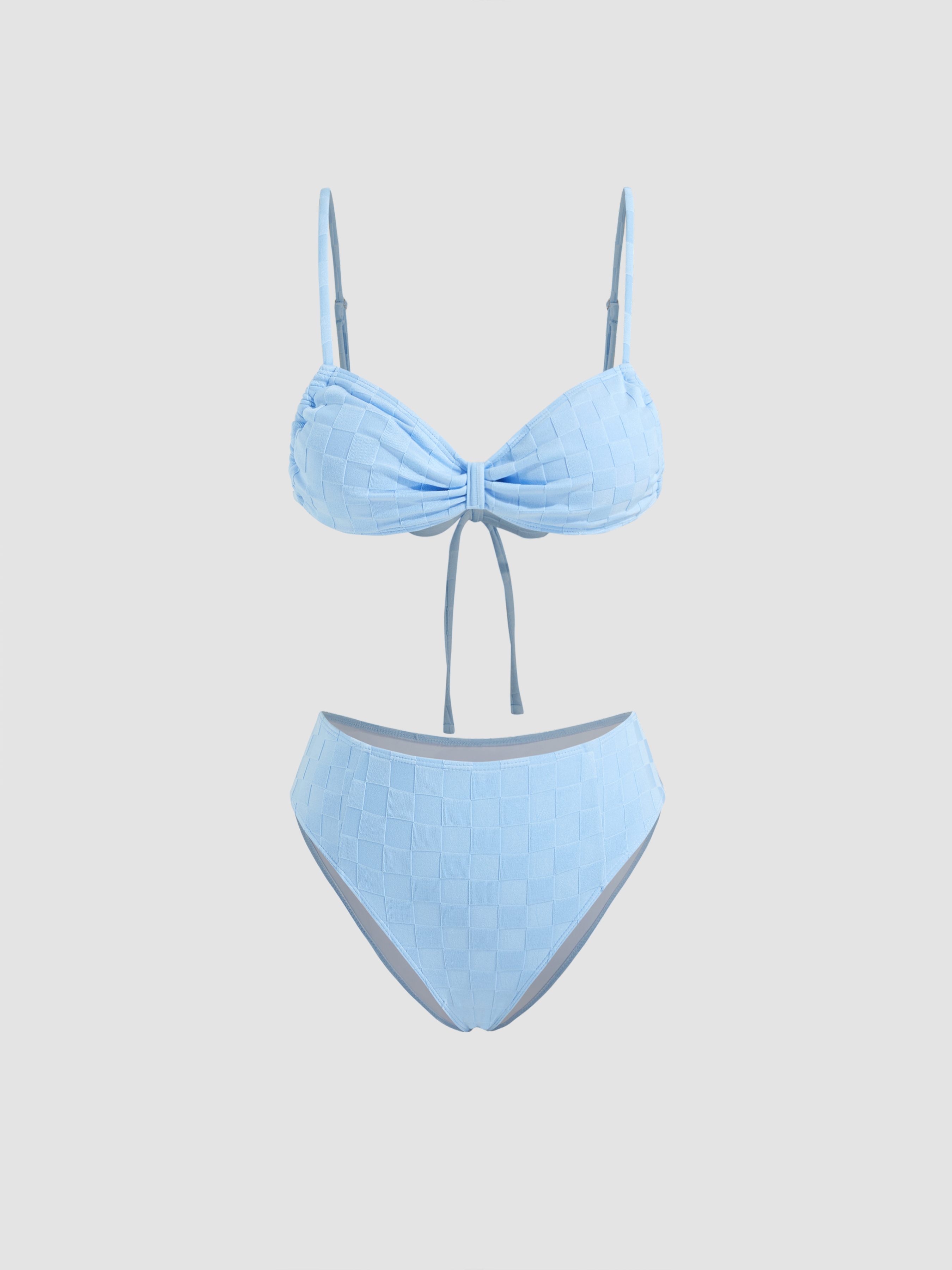 V-neck Geometric Bracelet Cheeky Bikini Set