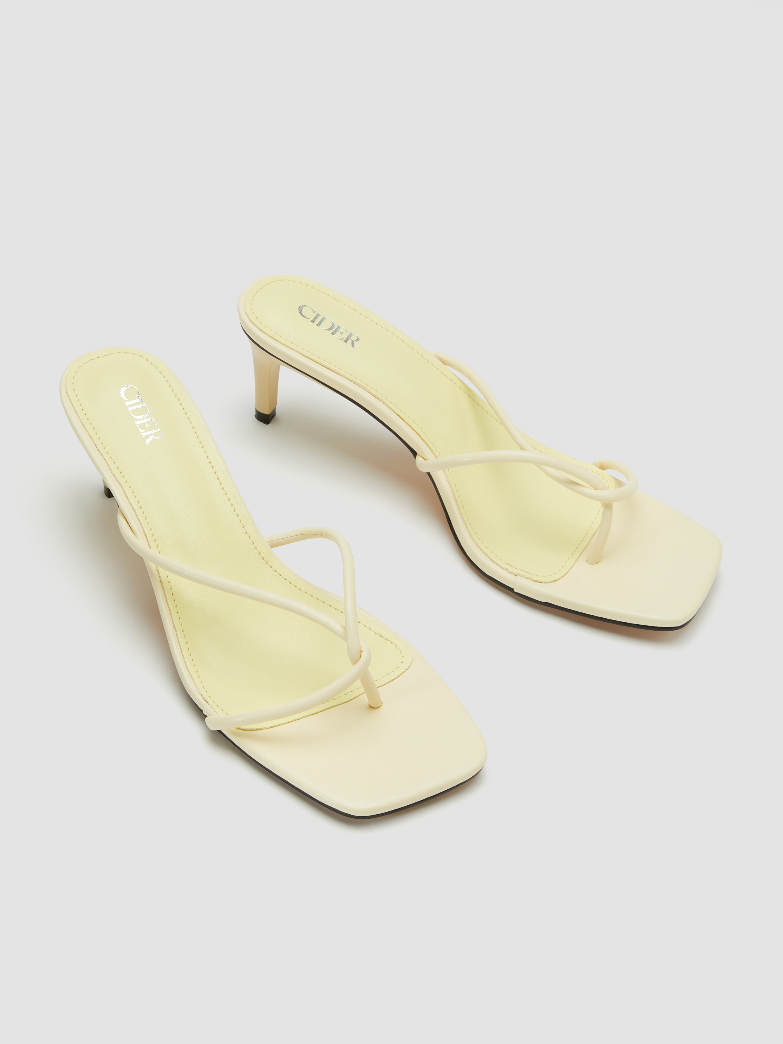 FLIP-FLOP HEELED SANDALS