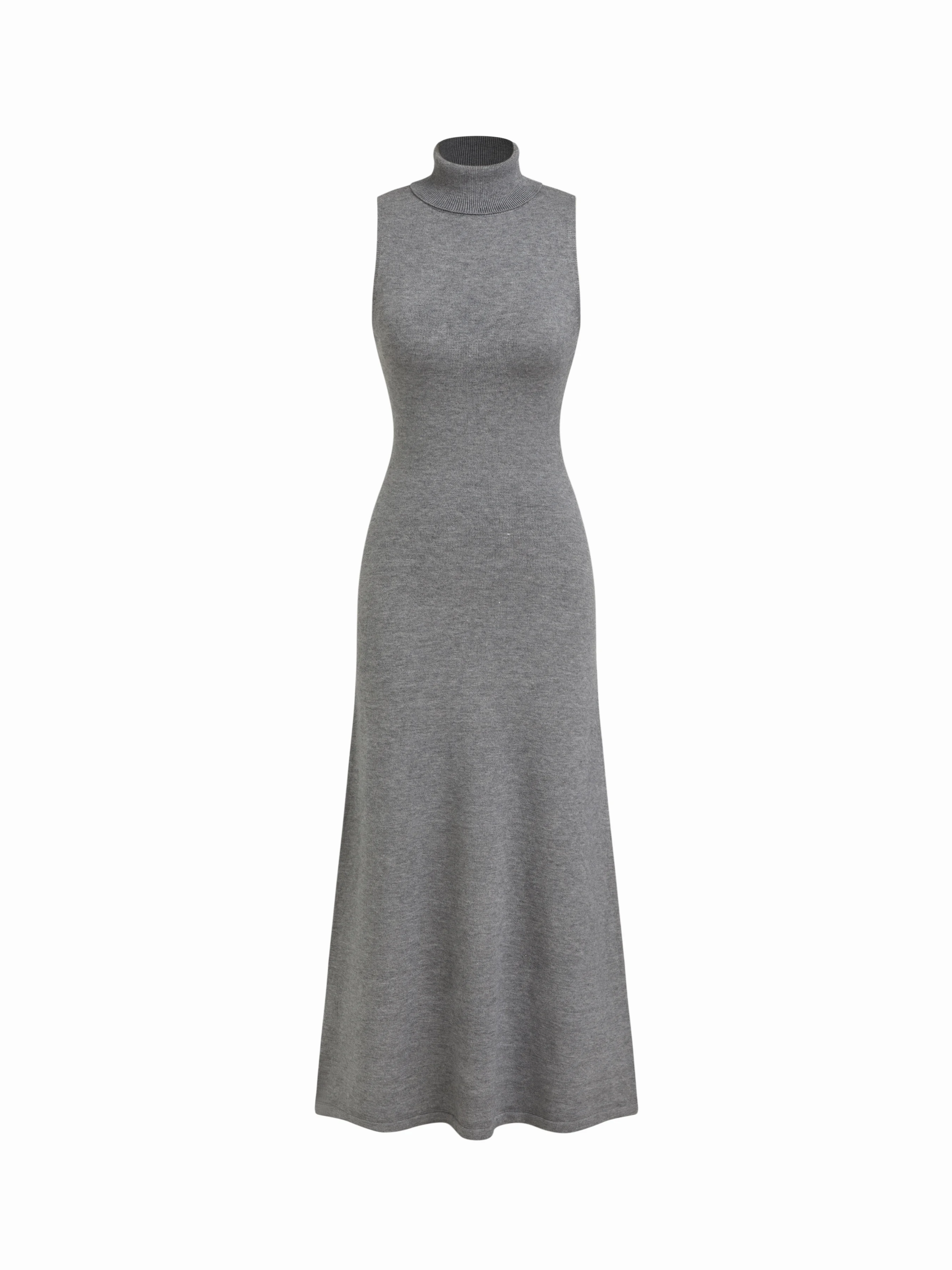 Knit High Neck Maxi Dress