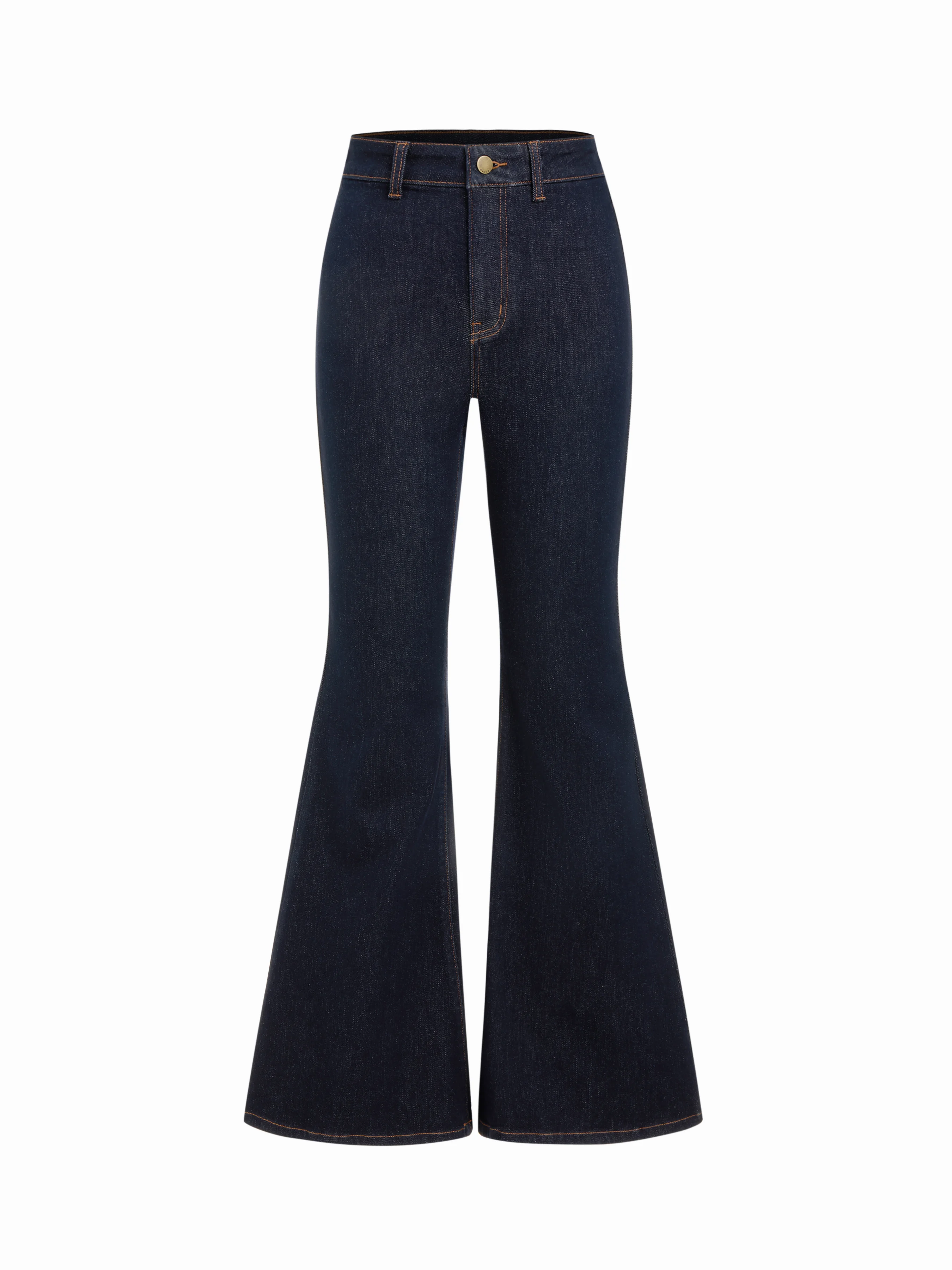 High Stretch Denim High Waist Stretch Flared Jeans