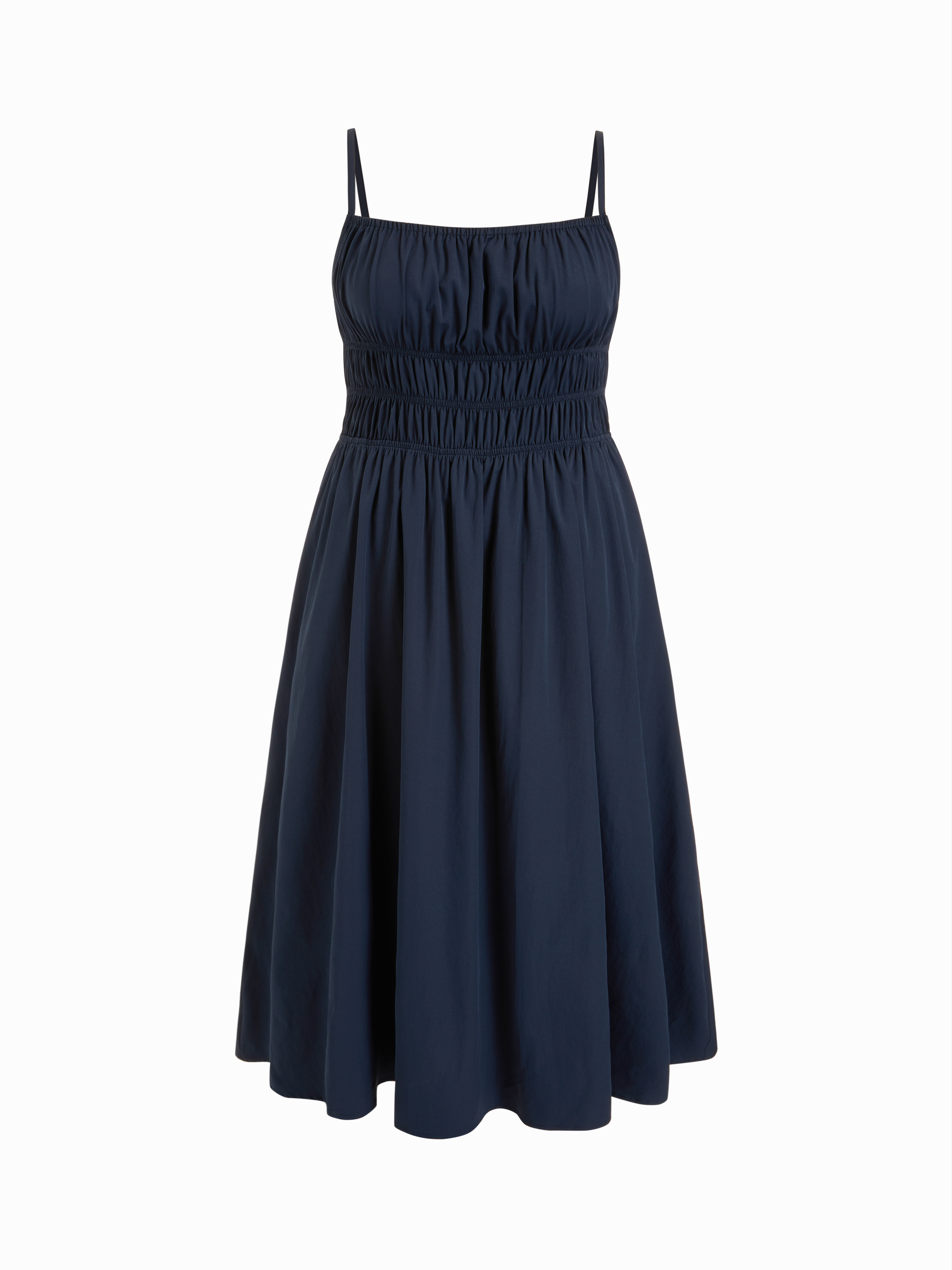 Square Neck Shirred Aline Maxi Dress Curve & Plus