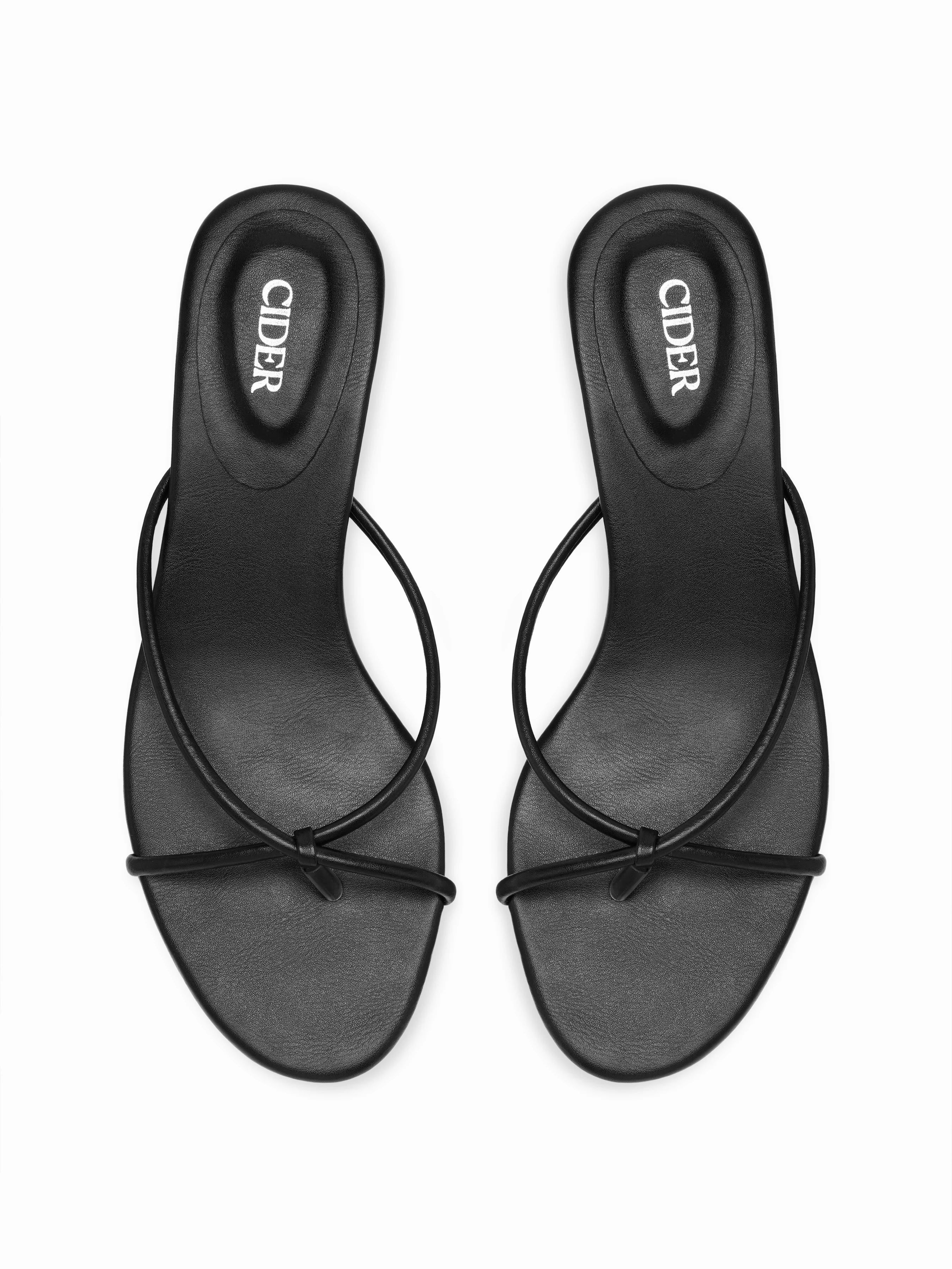 FLIP-FLOP KITTEN HEEL SANDALS