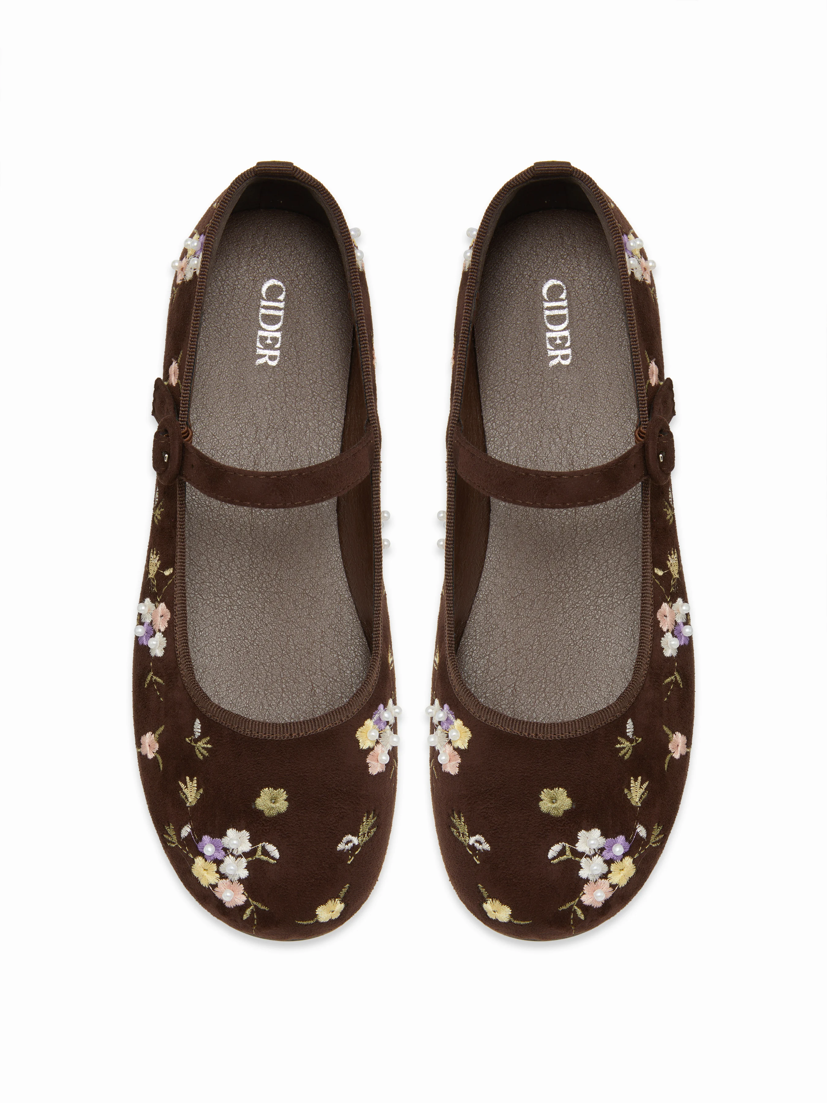 FLORAL MARY JANE FLATS