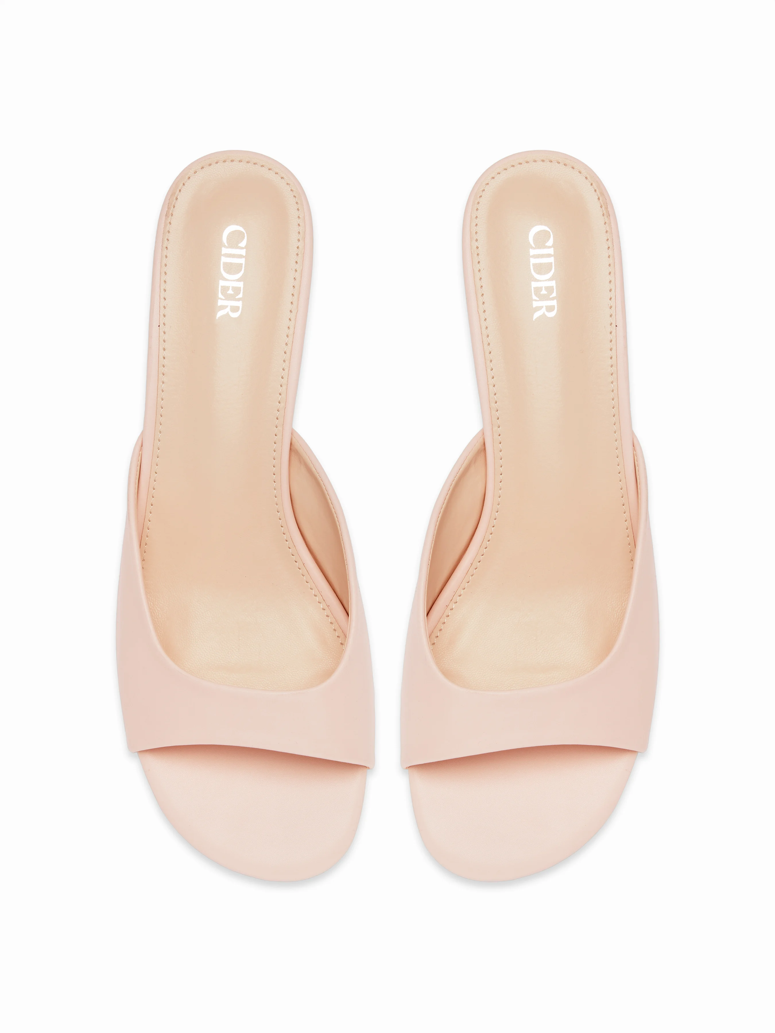 SQUARE TOE CHUNKY HEELED SANDALS