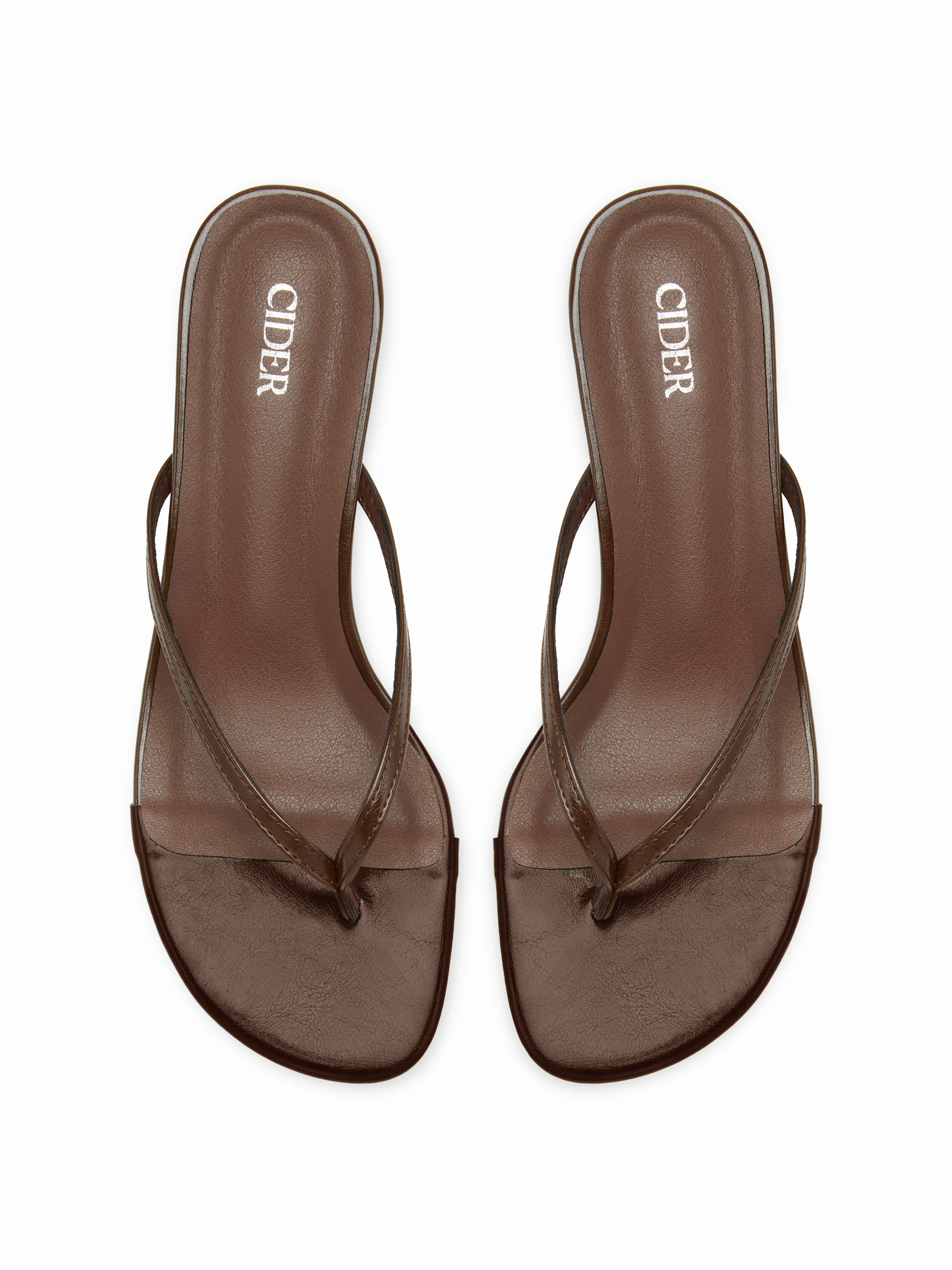 FLIP-FLOP KITTEN HEEL SANDALS