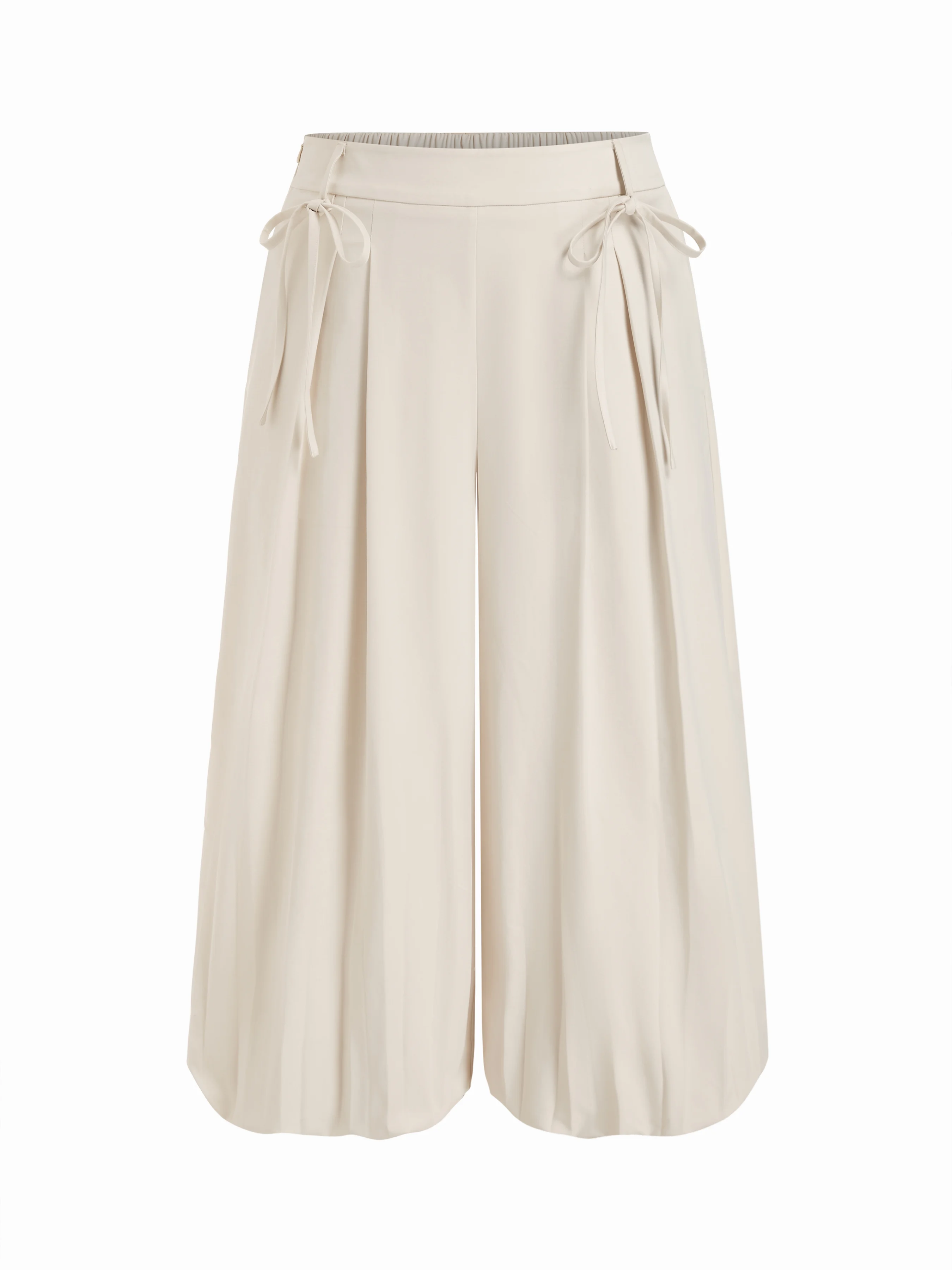 Mid Rise Drawstring Balloon Trousers