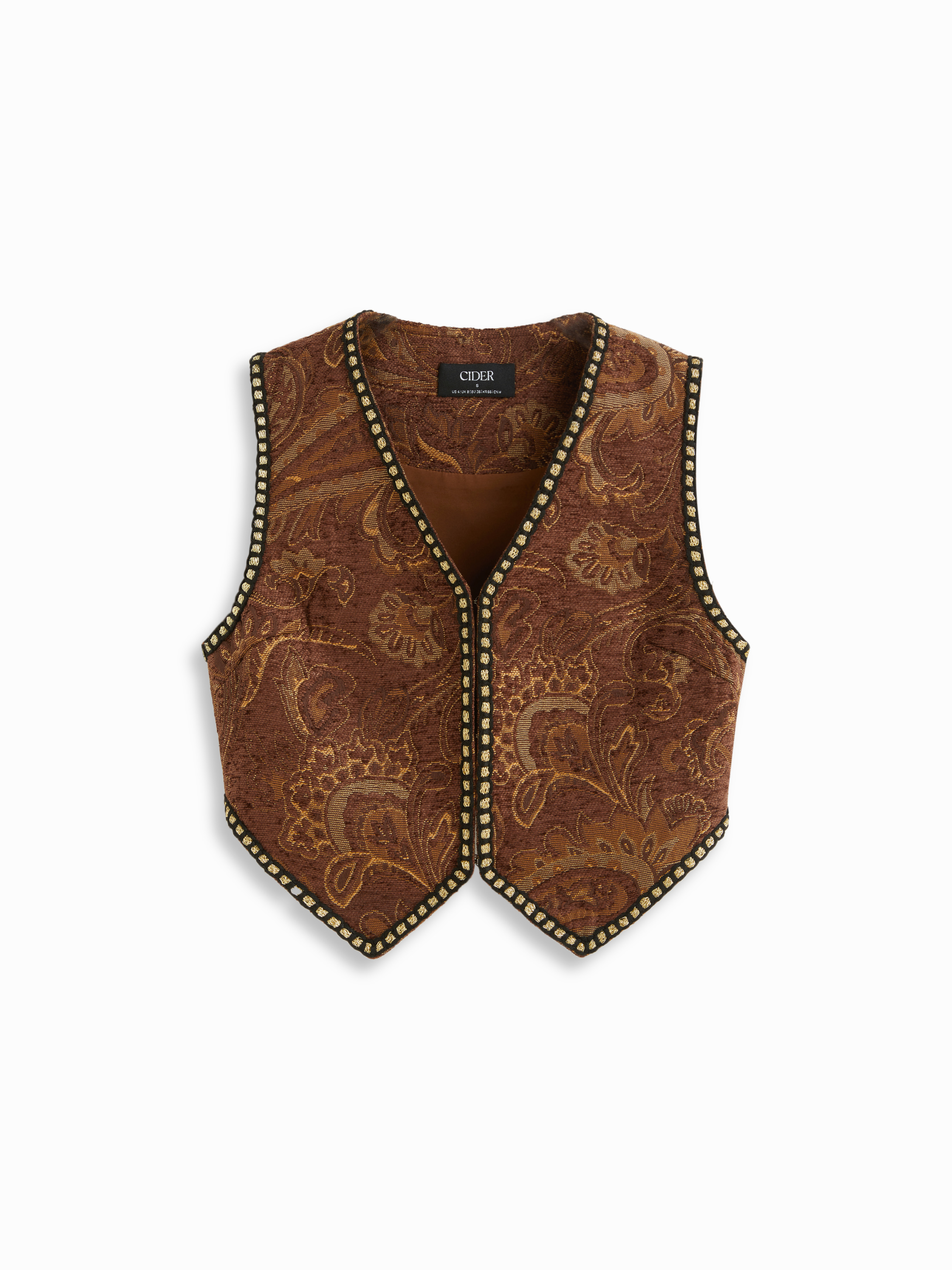 Tribal Suede V-Neck Vest