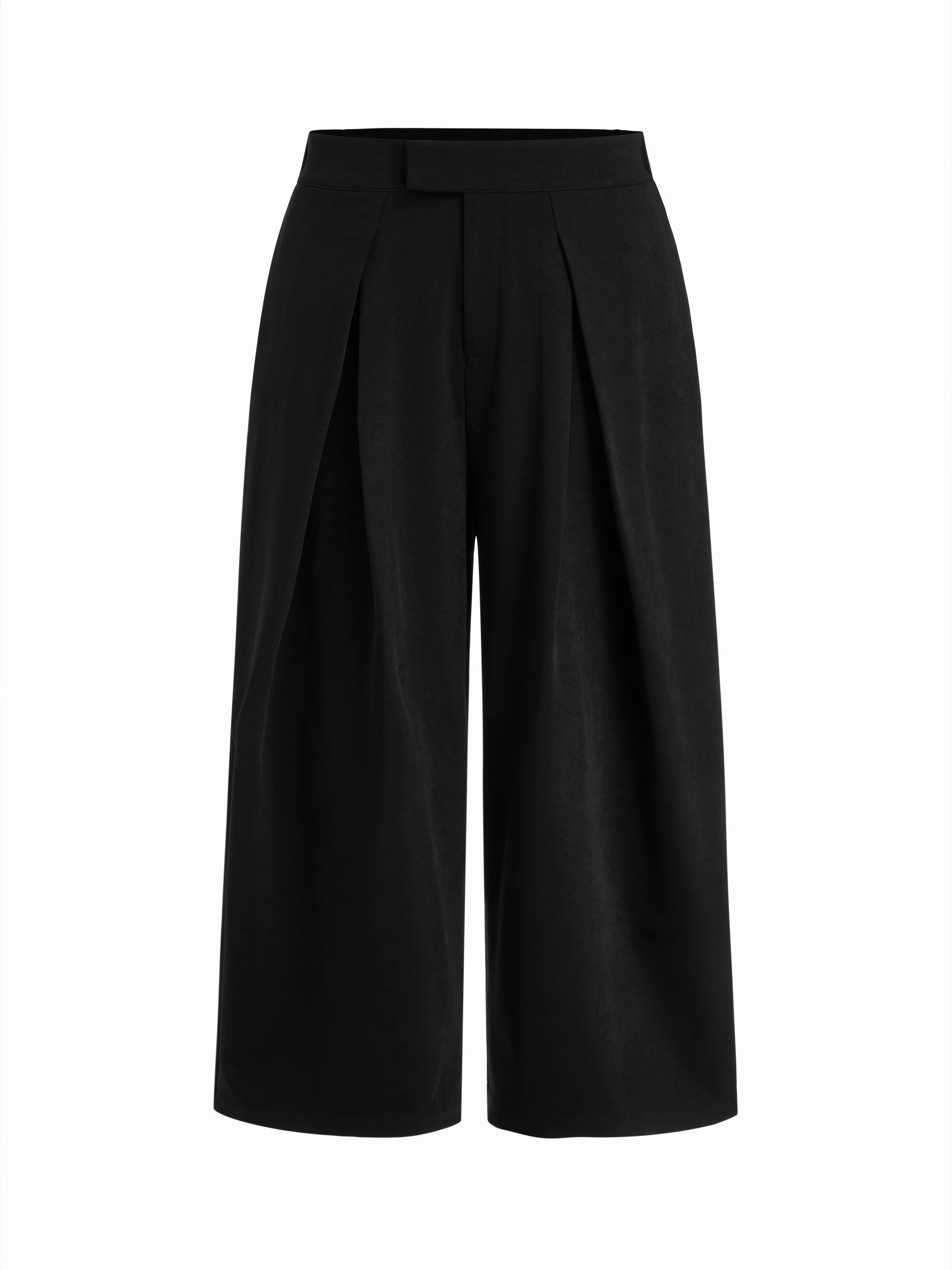 Mid Rise Draped Wide Leg Trousers Curve & Plus