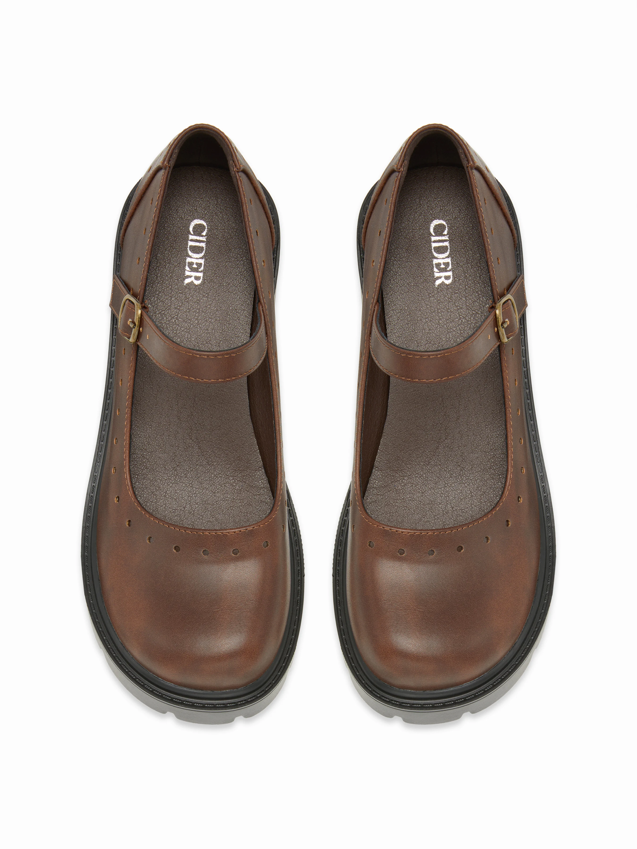 CHUNKY HEELED LOAFERS